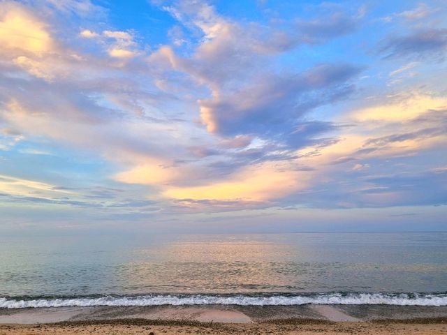 강릉여행 필수코스! 노을 맛집 : 🏖주문진해수욕장🌅🩵💛💙🧡