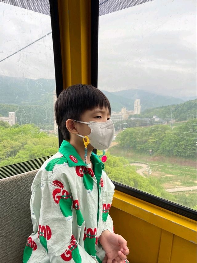 케이블카를 타고 정상에 올라가면!
