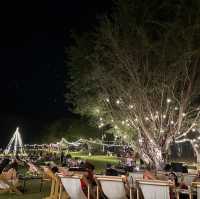พาดินเนอร์ในสวน The village farm to café