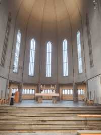 哈爾格林姆教堂Hallgrímskirkja，景觀台俯瞰360度冰島市景與海景