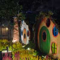 Cute Hobbit Cottages at Food Bayana