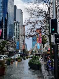 비 온 뒤에 오클랜드의 시내 : Queen Street🇳🇿