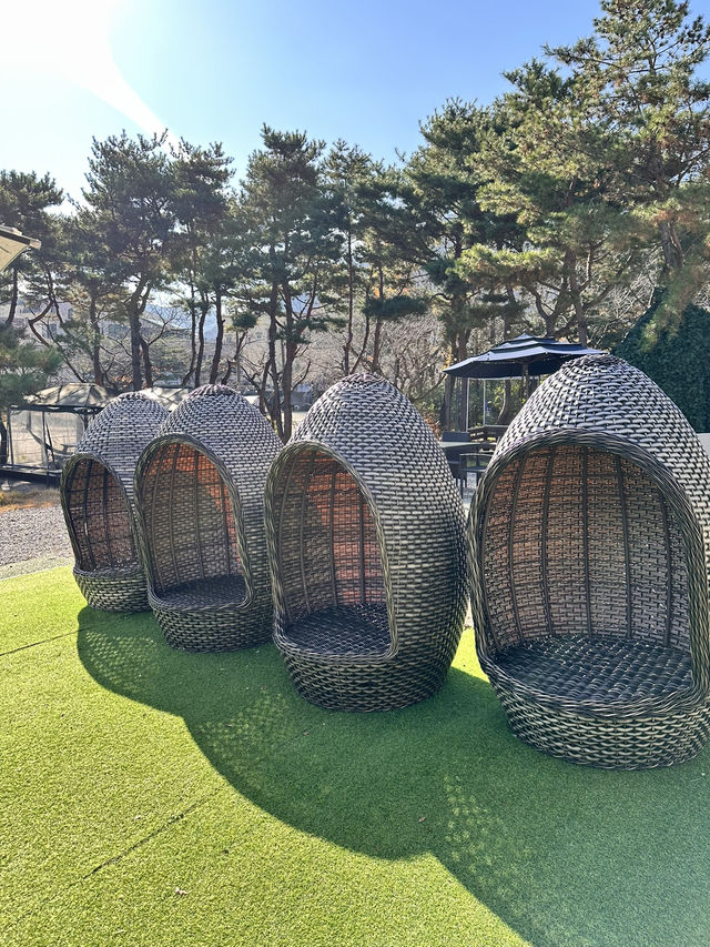 계룡산을 바라보며 커피마시기 좋은 대형카페