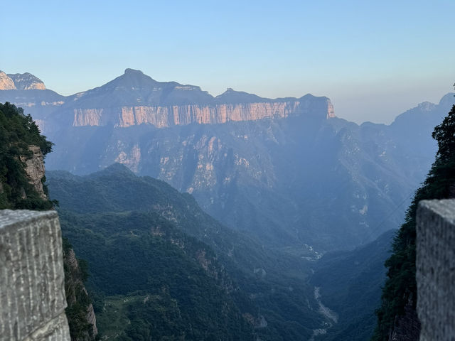 Incredible sunset on top of the Tian Jie mountains