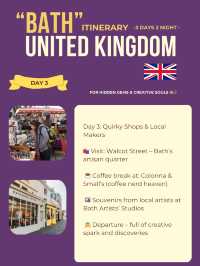Bath 3-days itinerary 