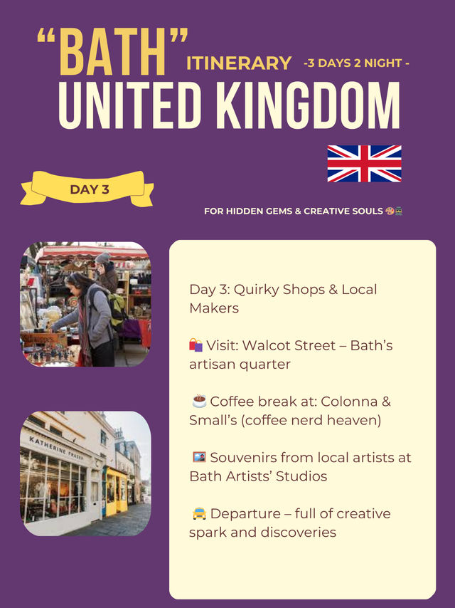 Bath 3-days itinerary 