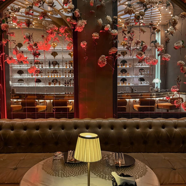 Cocktail under the warm light