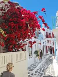 Mamma Mia White & Blue Greek Island