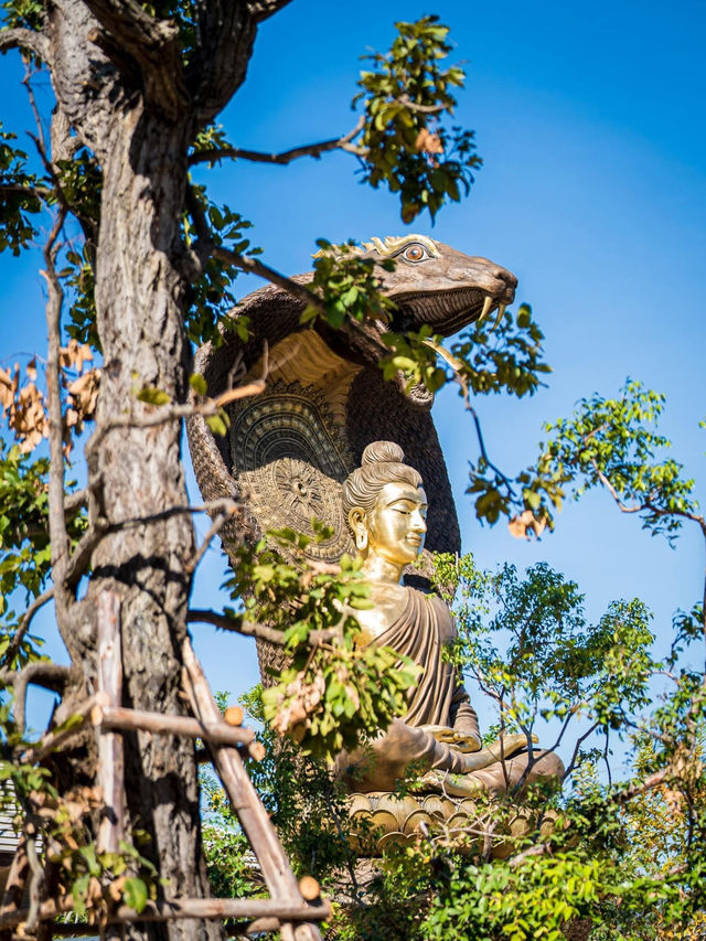 心を癒す場所、ルアンピーサム寺で平和なひとときを。🌿🙏