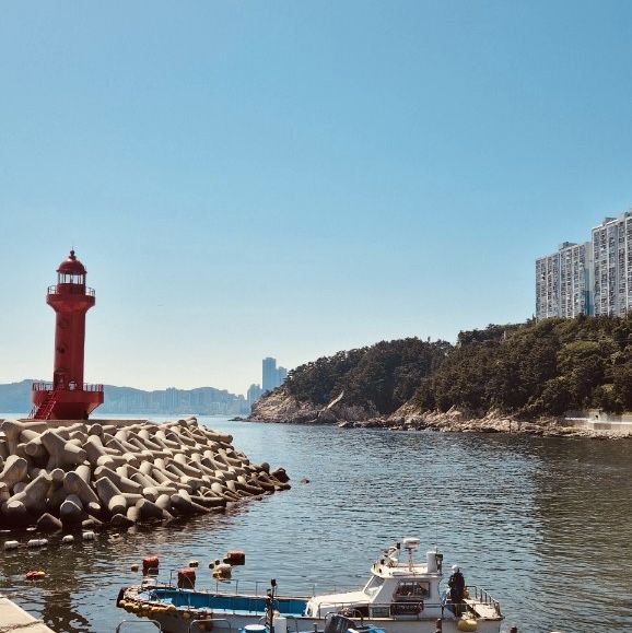 Jungni Harbor Lighthouse, Busan: A Charming Beacon in a Local Harbor