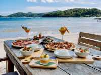 Relaxing with a delicious lunch at The Cove Phuket