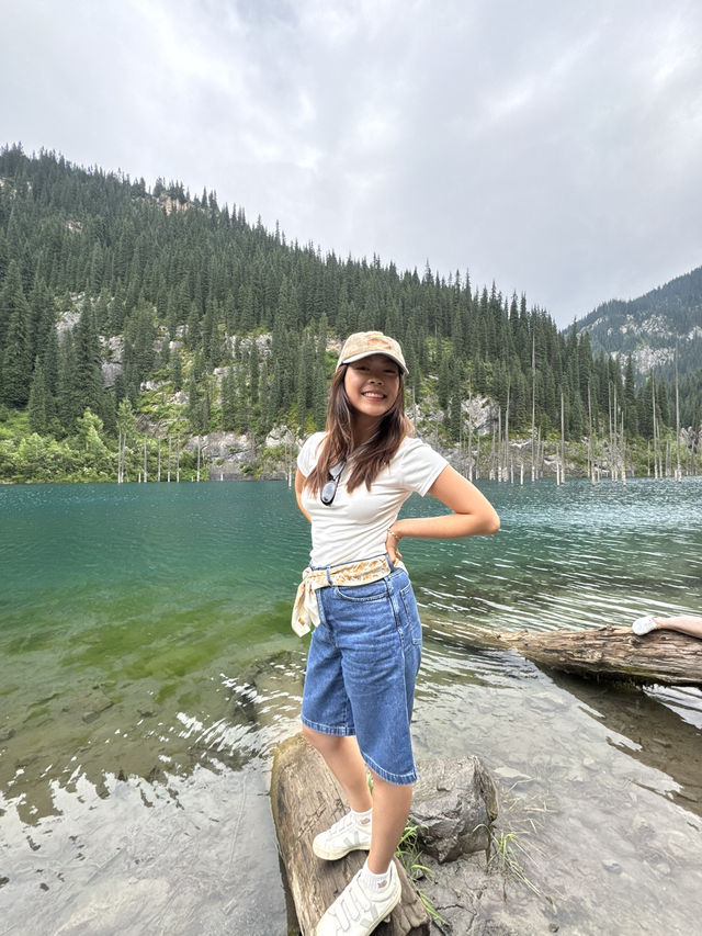 Discover the Enchanting Kaindy Lake in Kazakhstan 🇰🇿 
