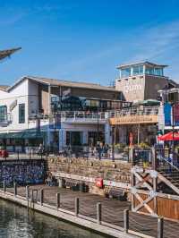 Walking around Mermaid Quay and enjoying beautiful scenery over the bay, plenty of shops to pop into
