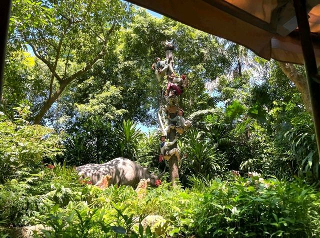 The fun Jungle River Cruise in HK Disneyland