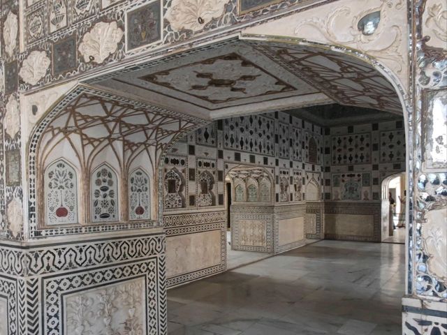 金黃山城中的摩揭陀傳奇#琥珀堡（Amber Fort）-印度捷布 (Jaipur)