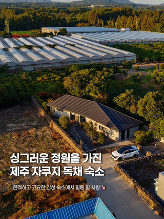 싱그러운 자연 속에 자리 잡은 감성 독채 스테이🏡