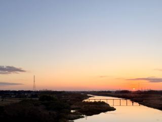日本で最も珍しい木造橋の夕日絶景スポット。