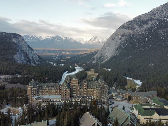 The iconic view Fairmont Banff Springs Hotel