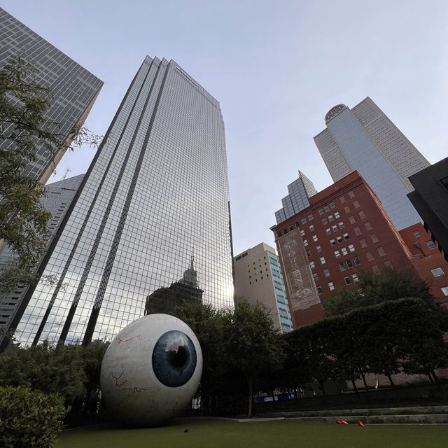 Giant Eyeball in Downtown Dallas