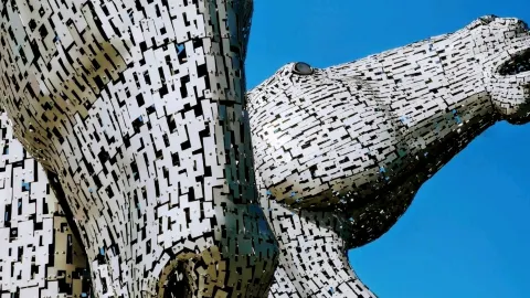 The Kelpies & The Helix: 🐴✨ A modern Scottish myth, these awe-struck horse sculptures! — traveler post in Grangemouth