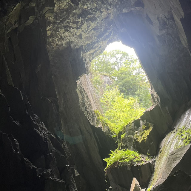 Cathedral caves the Lake District 