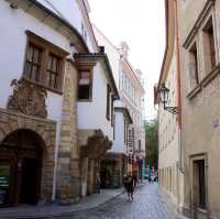 The colourful street of Prague 
