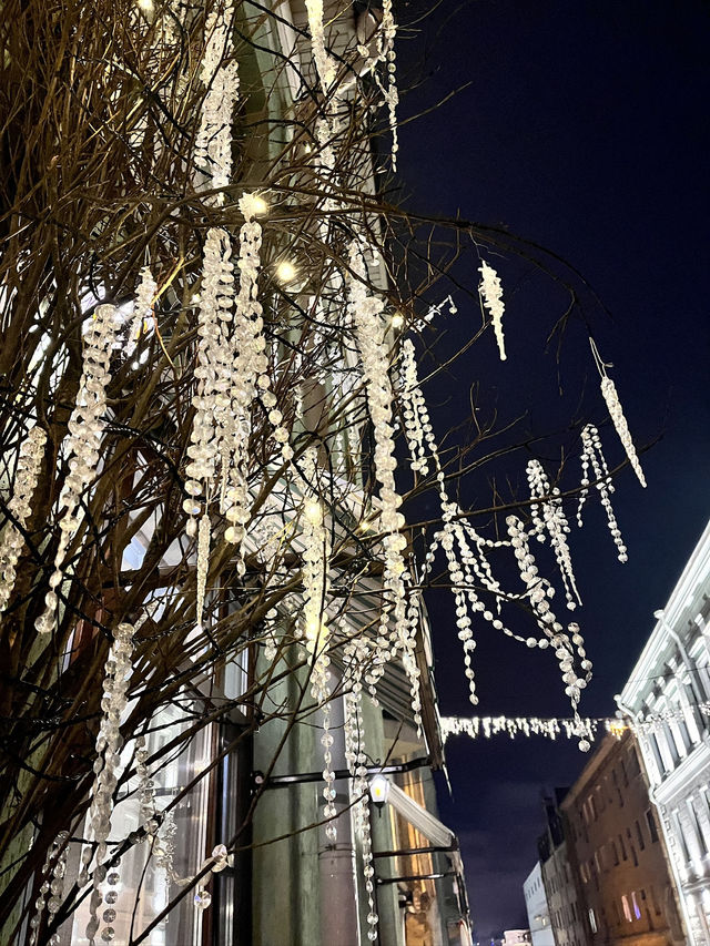 Christmas walking in the old town, Vyborg