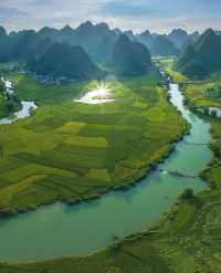 Rice terraces in Trung Khanh