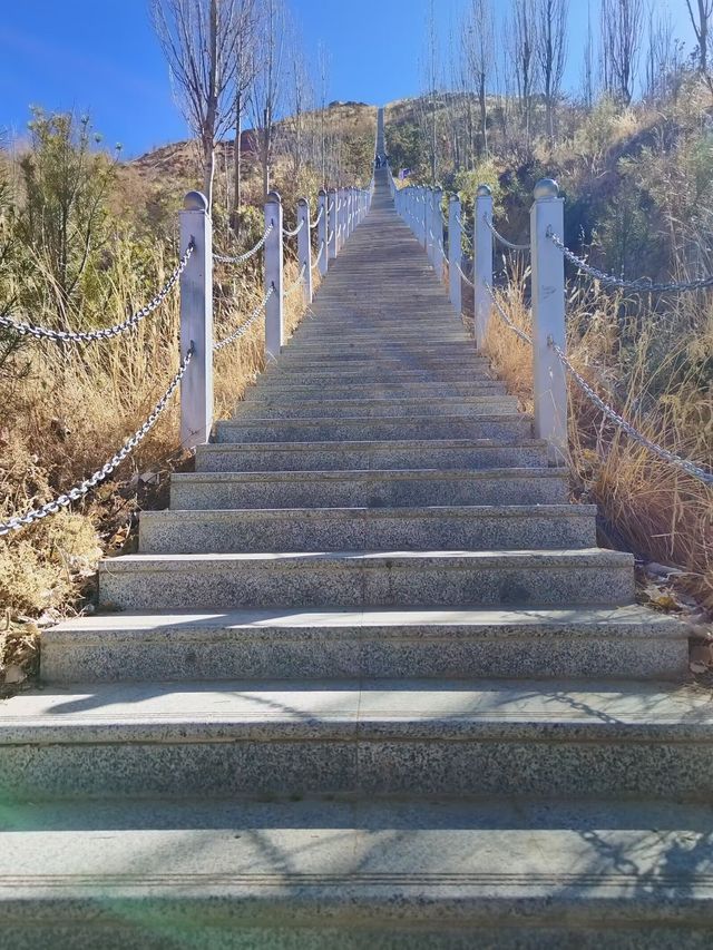 花50分鐘爬上世界海拔最高的拉薩南山公園