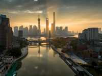Upon the Suzhou River, the Shanghai Suning Bellagio Hotel with an exceptional view.