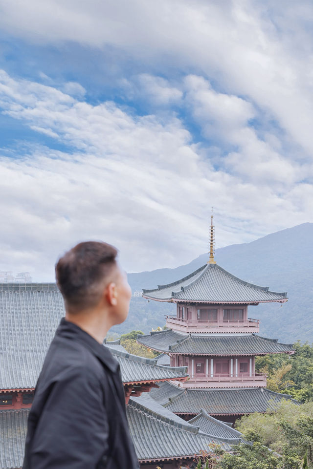 深圳巨震撼的四面觀音座蓮山，附徒步出行攻略！