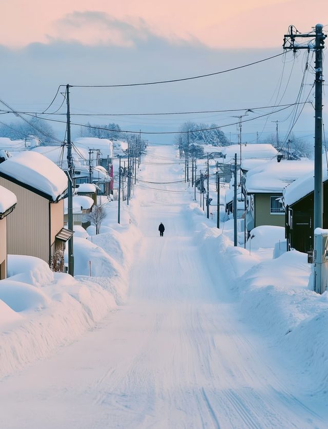 冬天的北海道真的比電影還浪漫。