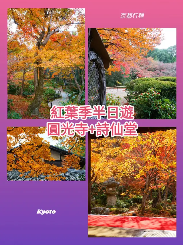 京都行程｜紅葉季慢遊｜洛北圓光寺與詩仙堂