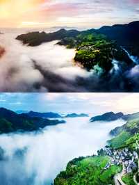 天空之城懸崖上的古村落