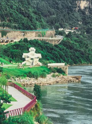 Three Gorges Hotel with a river view while lying down