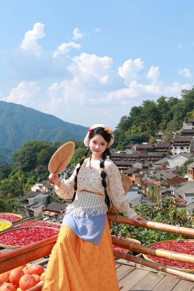 婺源篁嶺｜雲端上的曬秋童話世界