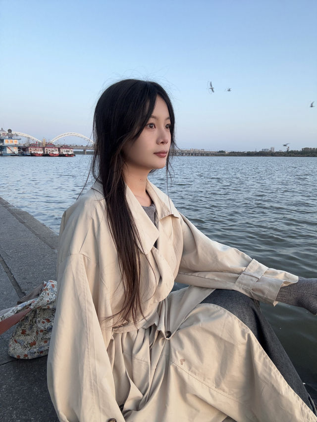 哈爾濱｜在松花江畔追到江鷗和日落啦