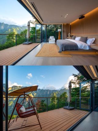 A secluded wild luxury mountain-view bathtub next to Laojun Mountain + watching the sea of clouds is so healing!