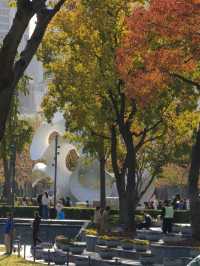 靜安雕塑公園秋色絢爛