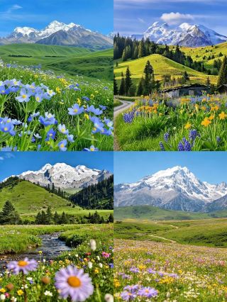 川西の夏の究極のロマンチックな秘境、無人の雪山と花海、ネットで話題の観光地を圧倒