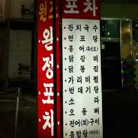 인천 서구 당하동. 포장마차 술집. 완정포차