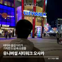 테마와 즐길거리가 가득한 쇼핑몰, 🛍️ 유니버설 시티워크 오사카