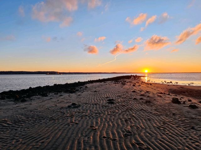 Historical Twilight: Sunset at Sandy Hook Beach Pier