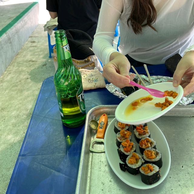 ロケーション最高☆海で食べる美味しい海鮮
