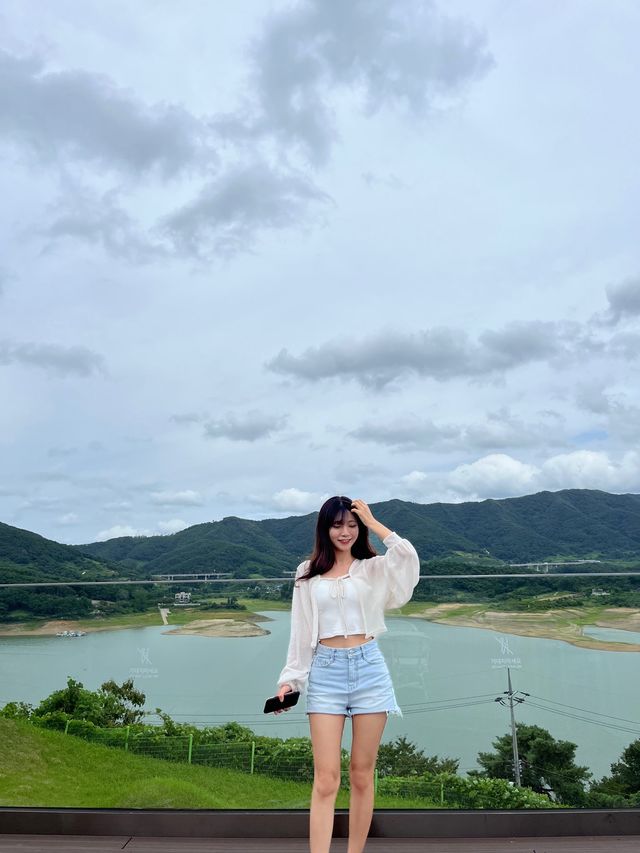 옥정호 뷰를 가진 임실 뷰맛집 애뜨락 카페💚