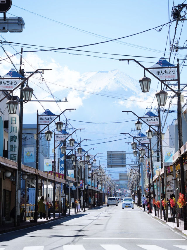🇯🇵富士山🗻日川時計店🕰️日本故事感的街道