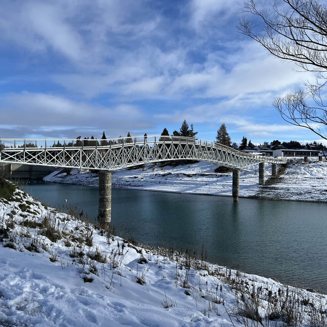 Magical Lake Tekapo, NZ in winter.