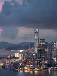 【香港維多利亞港】白天藍天白雲下的港景🔥🔥，必去景點🏖️