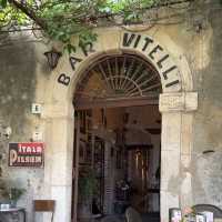 Famous Bar Vitelli  in Sicily Italy 