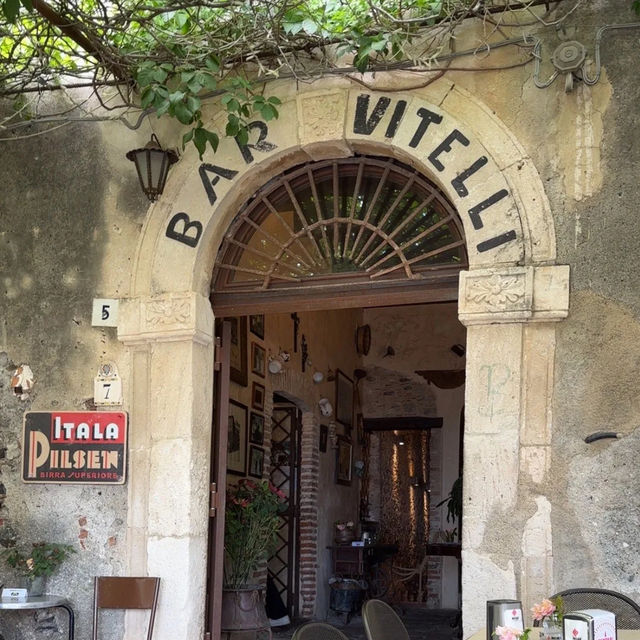 Famous Bar Vitelli  in Sicily Italy 